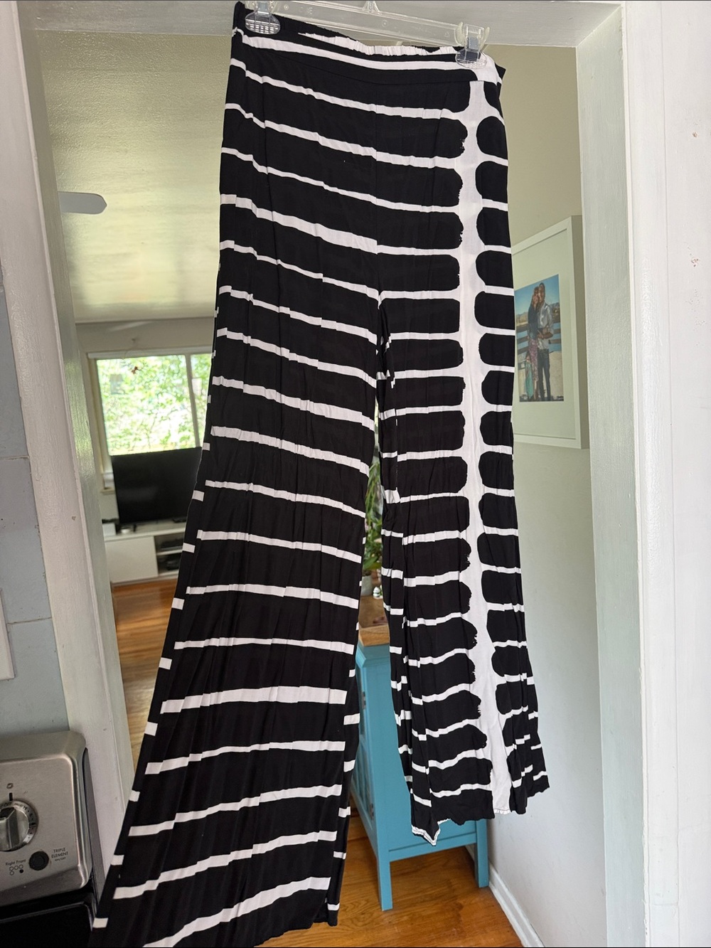 Maimekko for target Black & White Striped Wide Leg Pants